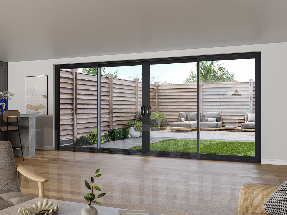 4 Panel Anthracite Grey Sliding Door