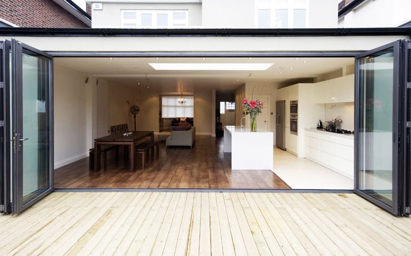 Why Aluminium Bifold Doors are a must have for extensions - NOW Aluminium