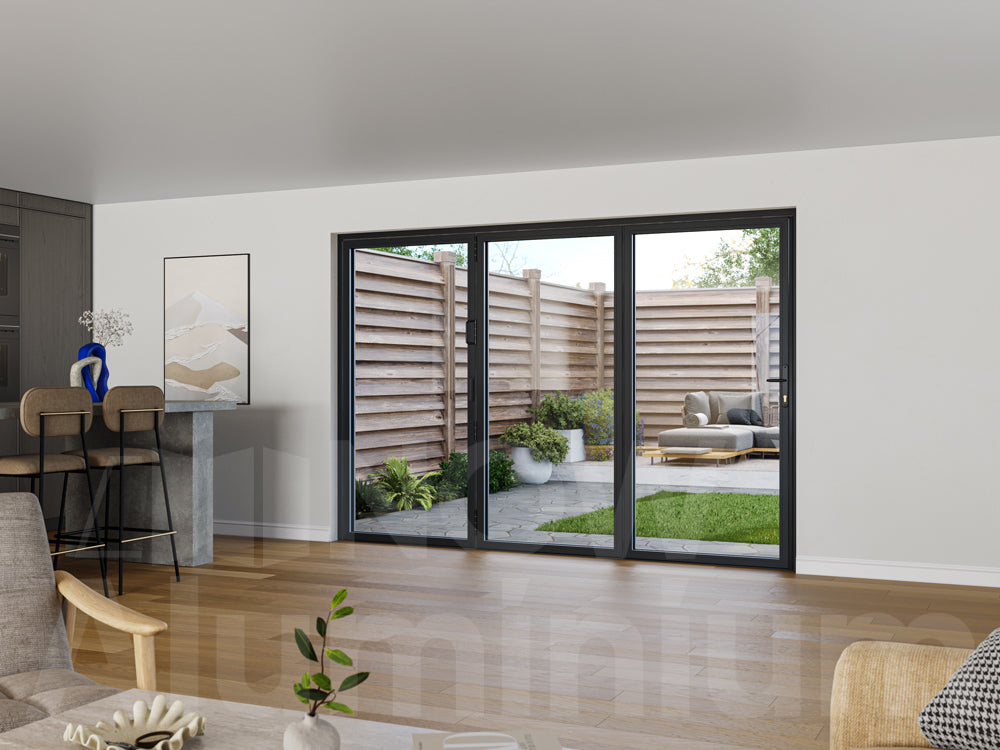 3 Panel Anthracite Grey Bifold Door by NOW Aluminium