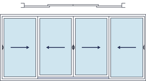 4 Panels (All Sliding)