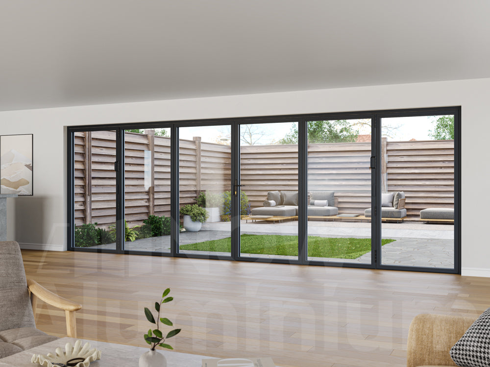 6 Panel Anthracite Grey Bifold Door