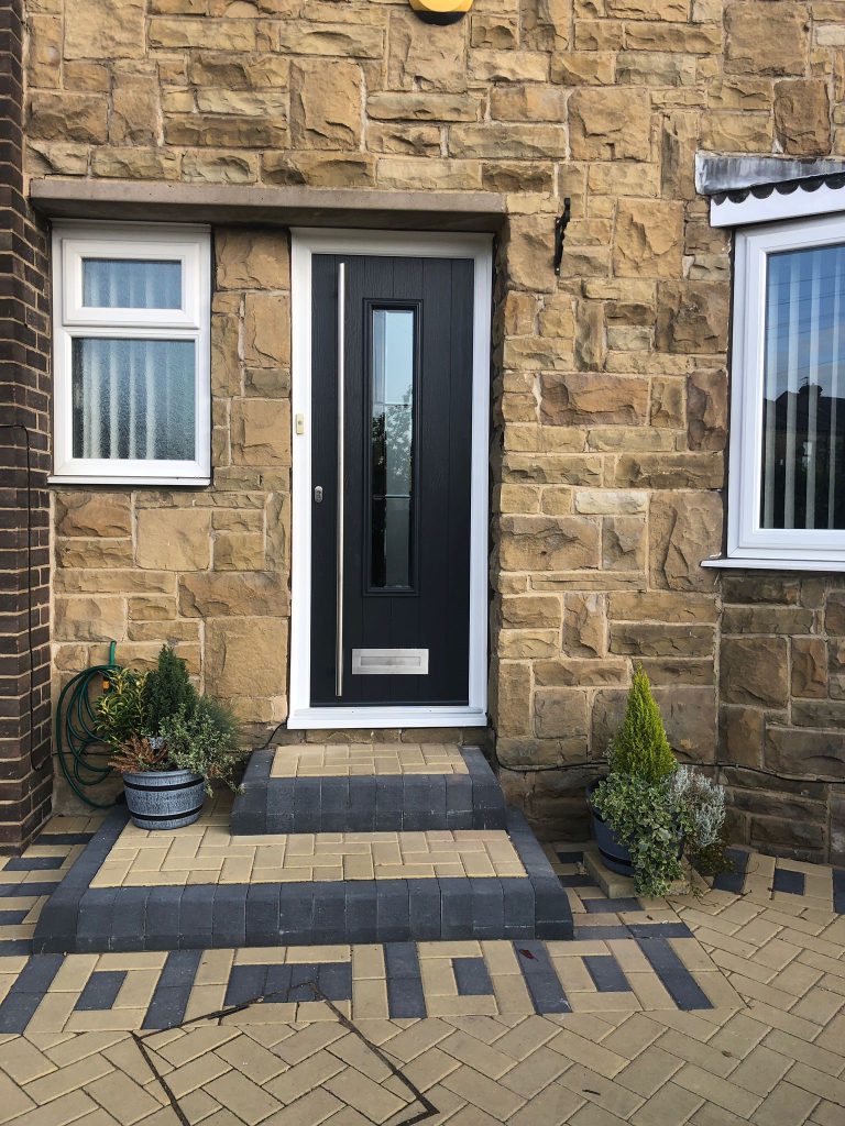 Composite Door by NOW Aluminium installed in a house build